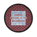 Housewarming Iron On Round Patch w/ Name or Text