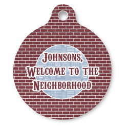 Housewarming Round Pet ID Tag (Personalized)