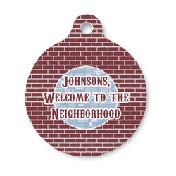 Housewarming Round Pet ID Tag - Small (Personalized)
