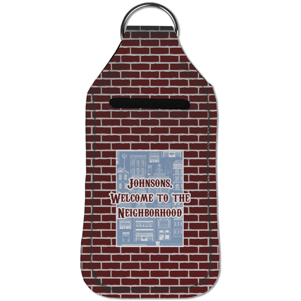 Housewarming Sanitizer Holder Keychain - Large (Front)