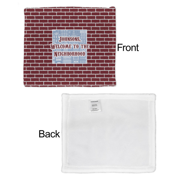 Housewarming Security Blanket - Front & White Back View