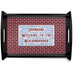 Housewarming Black Wooden Tray - Small (Personalized)