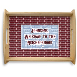 Housewarming Natural Wooden Tray - Large (Personalized)
