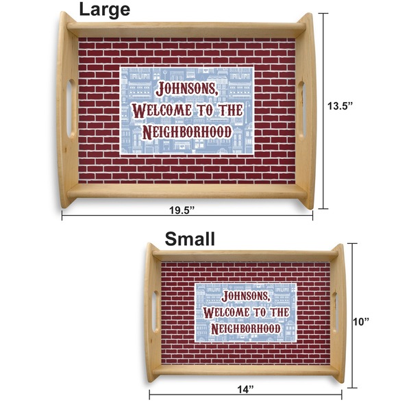 Housewarming Serving Tray Wood Sizes