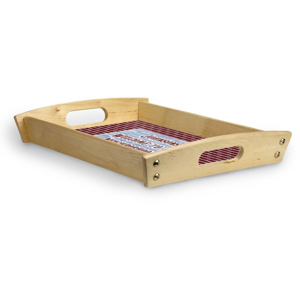 Housewarming Serving Tray Wood Small - Corner