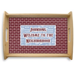Housewarming Natural Wooden Tray - Small (Personalized)