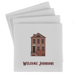 Housewarming Absorbent Stone Coasters - Set of 4 (Personalized)