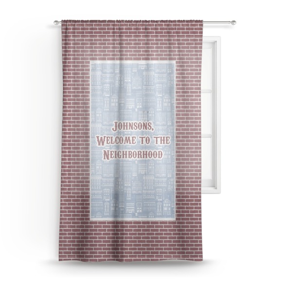 Custom Housewarming Sheer Curtain (Personalized)