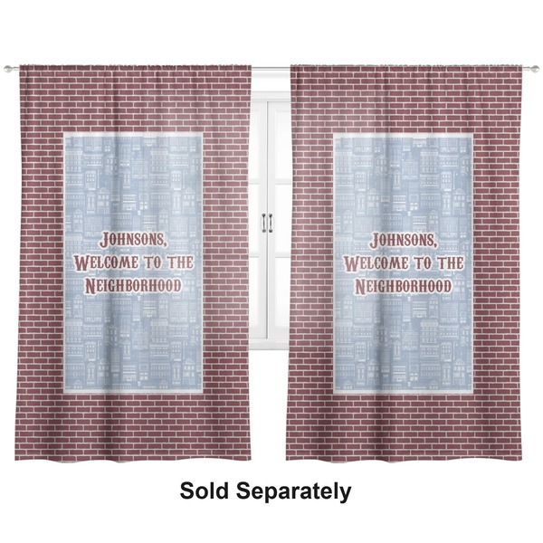 Welcome To The Neighborhood Sheer Curtains
