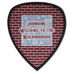 Housewarming Iron on Shield Patch A w/ Name or Text