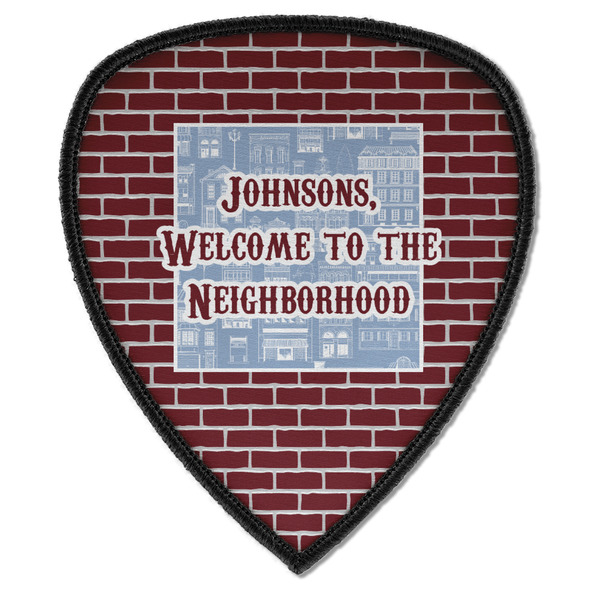 Custom Housewarming Iron on Shield Patch A w/ Name or Text