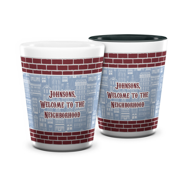 Custom Housewarming Ceramic Shot Glass - 1.5 oz (Personalized)