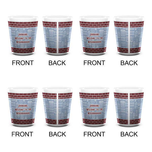 Housewarming Shot Glass - White - Set of 4 - APPROVAL