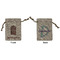 Housewarming Small Burlap Gift Bag - Front & Back (Personalized)