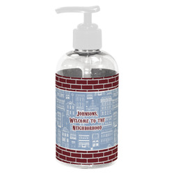 Housewarming Plastic Soap / Lotion Dispenser (8 oz - Small - White) (Personalized)