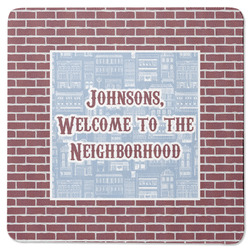 Housewarming Square Rubber Backed Coaster (Personalized)