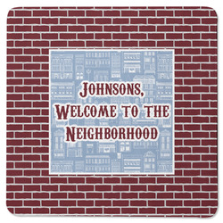 Housewarming Square Rubber Backed Coaster (Personalized)