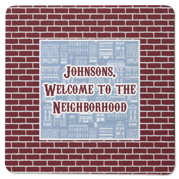 Housewarming Square Coaster Rubber Back - Single