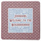 Housewarming Square Rubber Backed Coaster (Personalized)