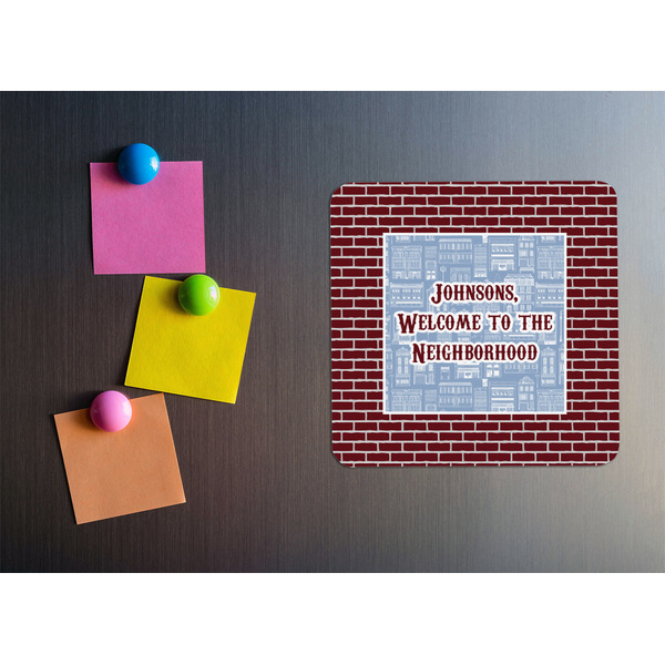 Housewarming Square Fridge Magnet - LIFESTYLE