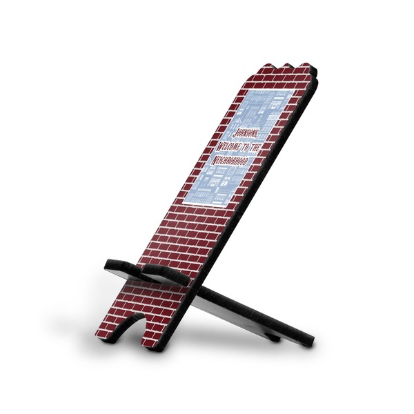 Custom Housewarming Stylized Cell Phone Stand - Large (Personalized)