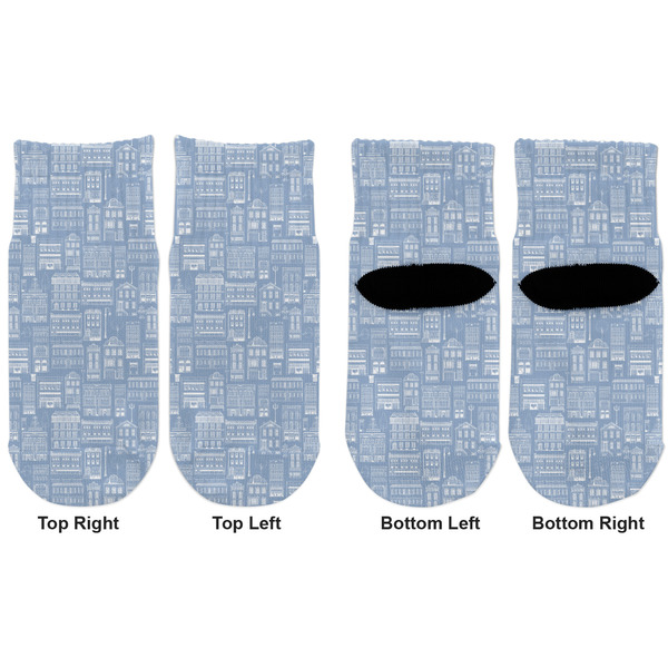 Housewarming Toddler Ankle Socks - Double Pair - Front and Back - Apvl