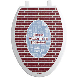 Housewarming Toilet Seat Decal - Elongated (Personalized)