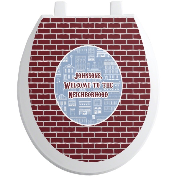 Custom Housewarming Toilet Seat Decal (Personalized)