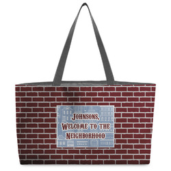 Housewarming Beach Totes Bag - w/ Black Handles (Personalized)