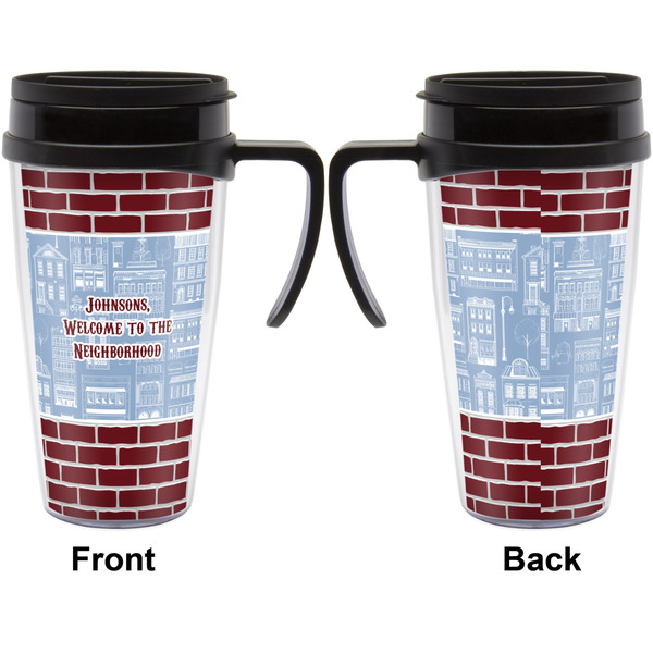 Housewarming Travel Mug with Black Handle - Approval