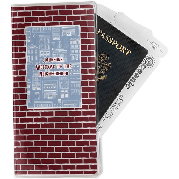 Custom Housewarming Travel Document Holder