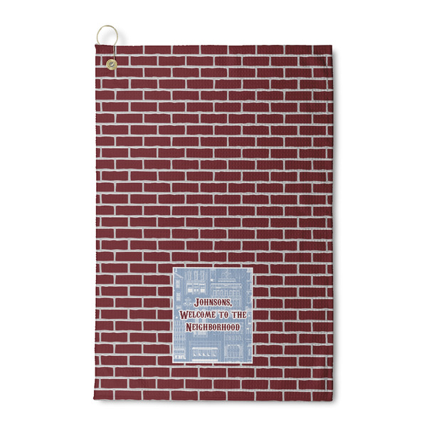 Custom Housewarming Waffle Weave Golf Towel (Personalized)