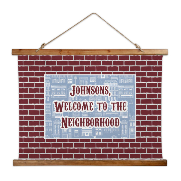 Custom Housewarming Wall Hanging Tapestry - Wide (Personalized)