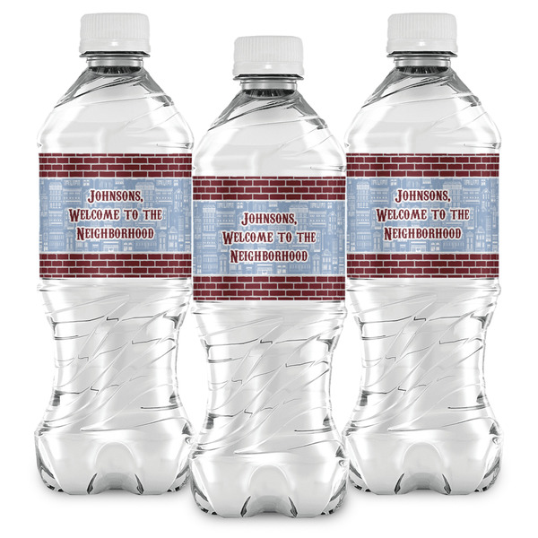 Housewarming Water Bottle Labels - Front View