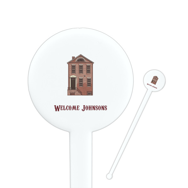 Custom Housewarming Round Plastic Stir Sticks (Personalized)