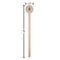 Housewarming Wooden 6" Stir Stick - Round - Dimensions