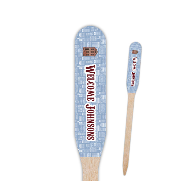 Custom Housewarming Paddle Wooden Food Picks (Personalized)