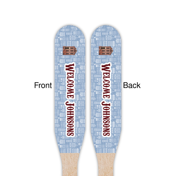 Housewarming Wooden Food Pick - Paddle - Double Sided - Front & Back