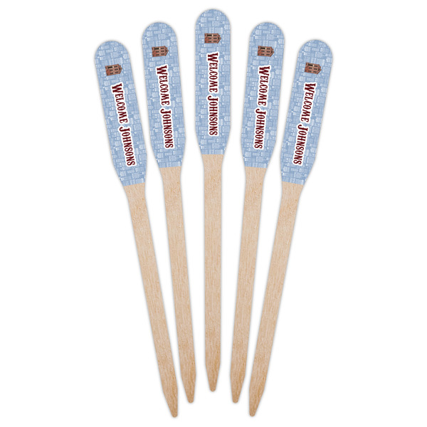 Housewarming Wooden Food Pick - Paddle - Fan View