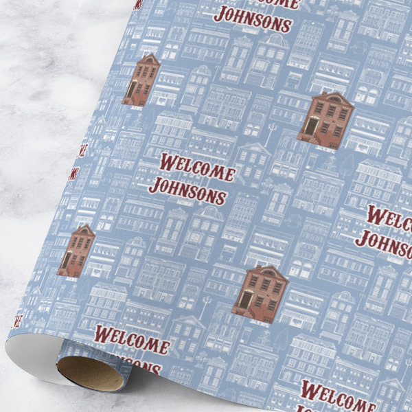 Custom Housewarming Wrapping Paper Roll - Large - Matte (Personalized)