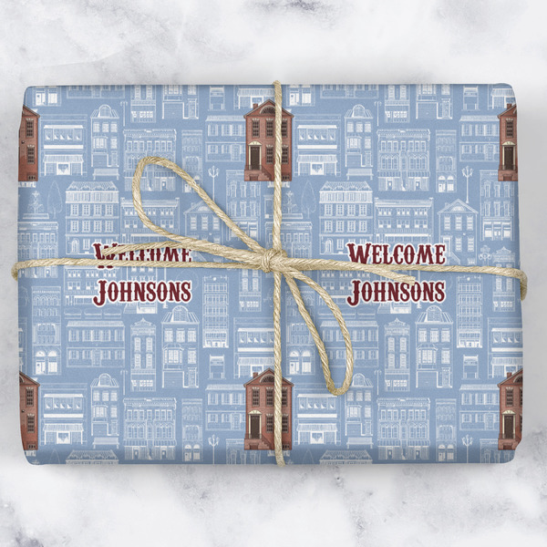 Housewarming Wrapping Paper Roll - Matte - Wrapped Box