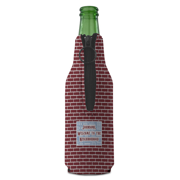 Housewarming Zipper Bottle Cooler - BACK (bottle)