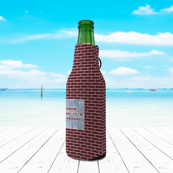 Housewarming Zipper Bottle Cooler - LIFESTYLE