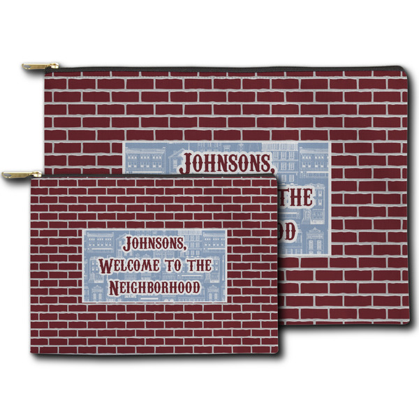 Housewarming Zippered Pouches - Size Comparison