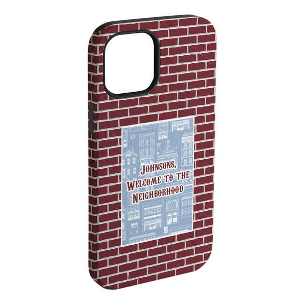 Custom Housewarming iPhone Case - Rubber Lined - iPhone 15 Plus (Personalized)