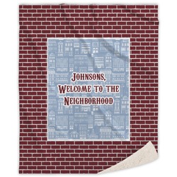 Housewarming Sherpa Throw Blanket (Personalized)