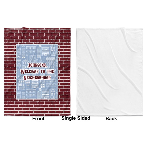 Welcome To The Neighborhood Baby Blanket (Single Sided - Printed Front, White Back)