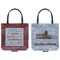 Welcome To The Neighborhood Canvas Tote - Front and Back
