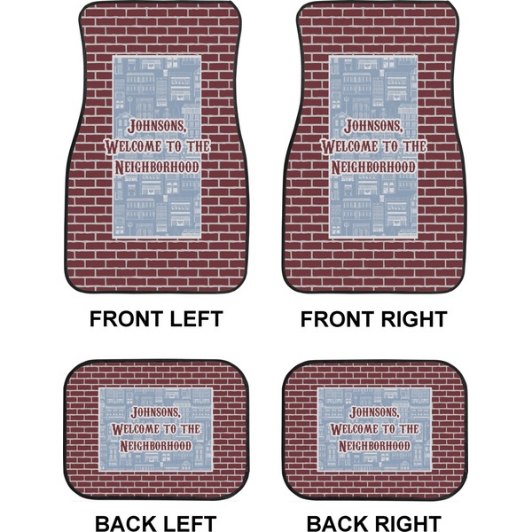 Welcome To The Neighborhood Car Floor Mats Set (2F + 2B)