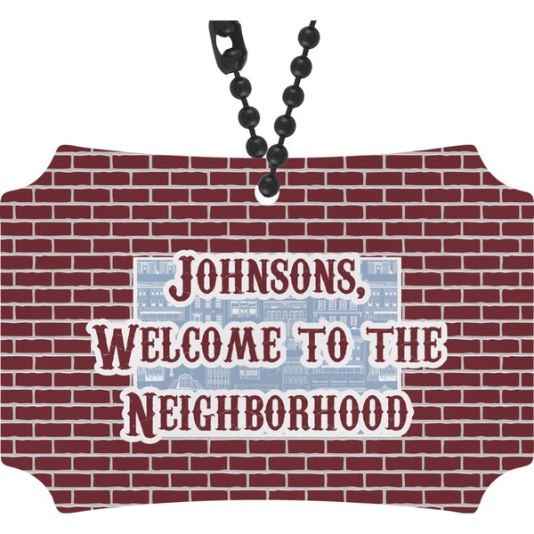 Custom Housewarming Rear View Mirror Ornament (Personalized)